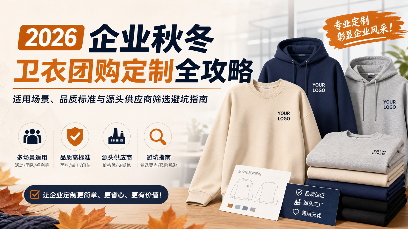 2026企业秋冬卫衣团购定制全攻略：适用场景、品质标准与源头供应商筛选避坑指南